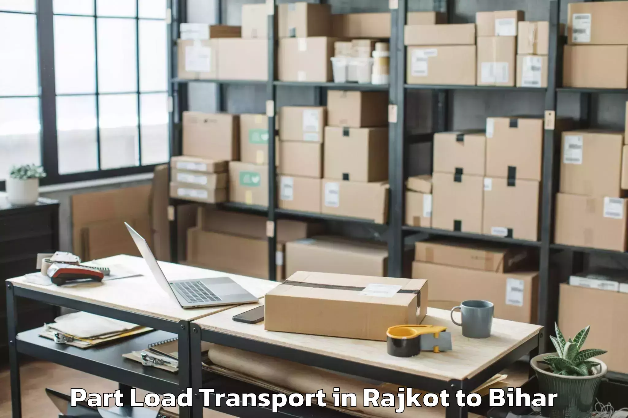 Professional Rajkot to Masrakh Part Load Transport